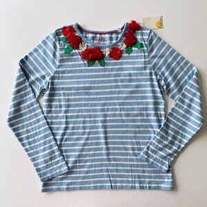 NWT Mini Boden Girl Breton Top 11-12 Years